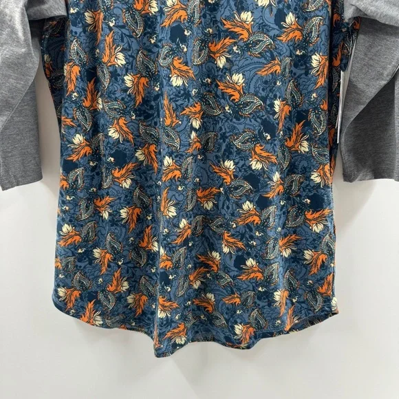 LuLaRoe Randy Tee Woodland Animal Print Raglan Top Size XL - Picture 3 of 6